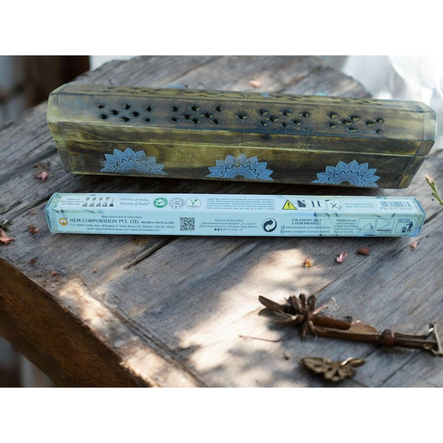 HEM Precious White Sage 20 Incense Sticks Relaxation Meditation