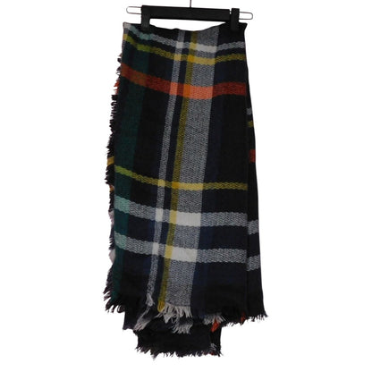 Large Green Navy Tartan Blanket Scarf 55" - Lightweight Plaid Wrap - Excellent