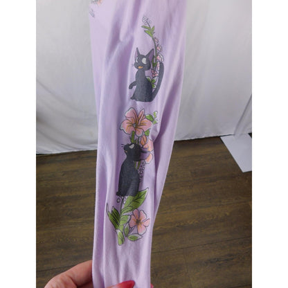 Kiki Jiji Long Sleeve Tee XS Studio Ghibli Lavender