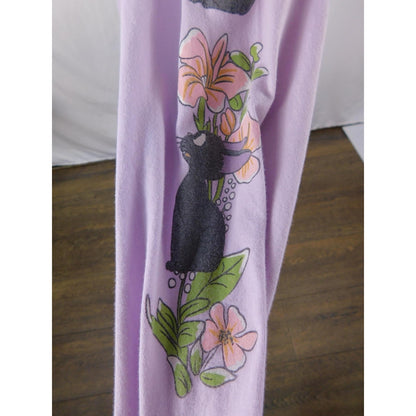 Kiki Jiji Long Sleeve Tee XS Studio Ghibli Lavender