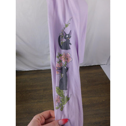 Kiki Jiji Long Sleeve Tee XS Studio Ghibli Lavender