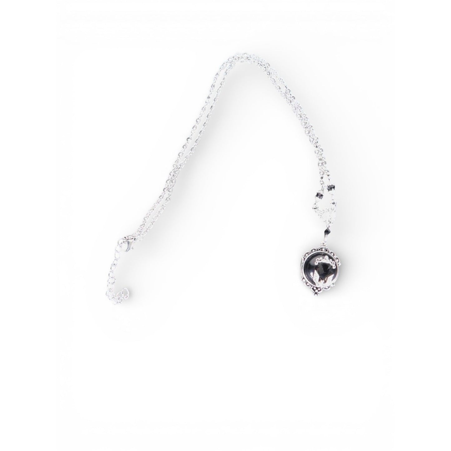 Poison Box Necklace Victorian Prayer Locket Pendant Secret Message Locket