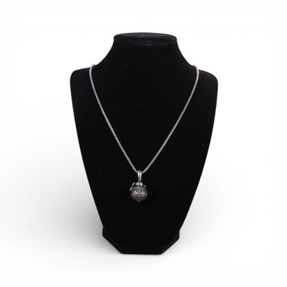 Poison Box Necklace Victorian Prayer Locket Pendant Secret Message Locket