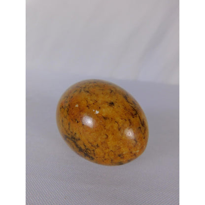 Mariam Jasper Stone Egg 0.55oz Polished Calligraphy Stone Fossil Altar Decor