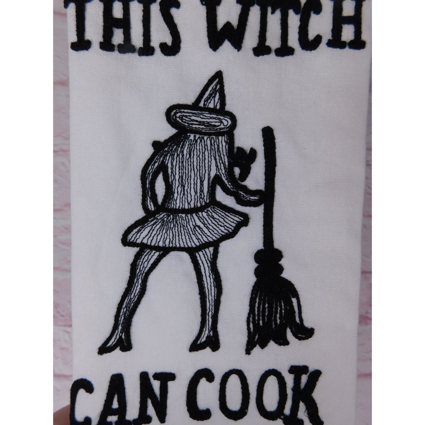 This Witch Can Cook Cotton Kitchen Towel Set Witchy Decor NWT 18x28