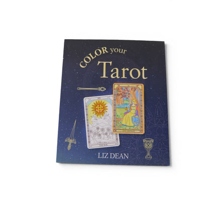 Color Your Tarot Deck & Guide Book Set By Liz Dean - 78 Cards To Color & Interpret With 64-Page Illustrated Guide
