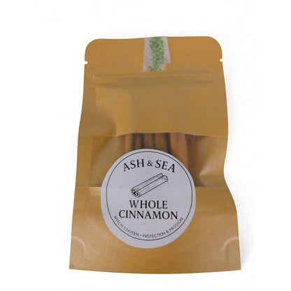 Ash & Sea Cinnamon Sticks Mini Packet - Prosperity & Protection Spellwork - New