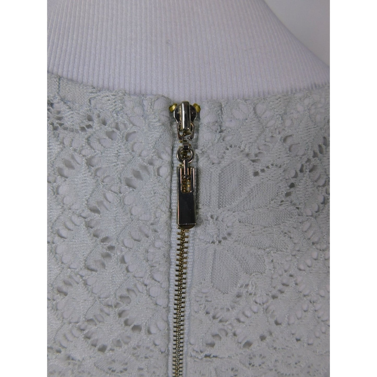 Pinky Brand Icy Blue Lace Bell Sleeve Dress M - Stretch - Excellent