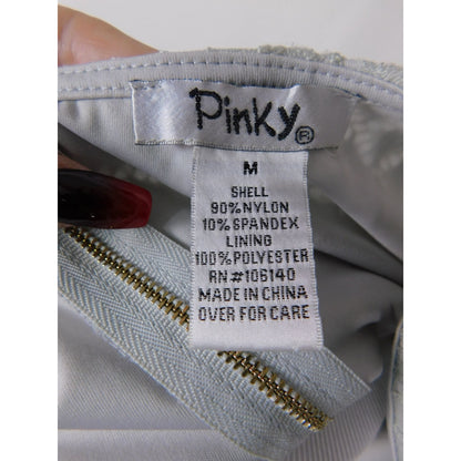 Pinky Brand Icy Blue Lace Bell Sleeve Dress M - Stretch - Excellent