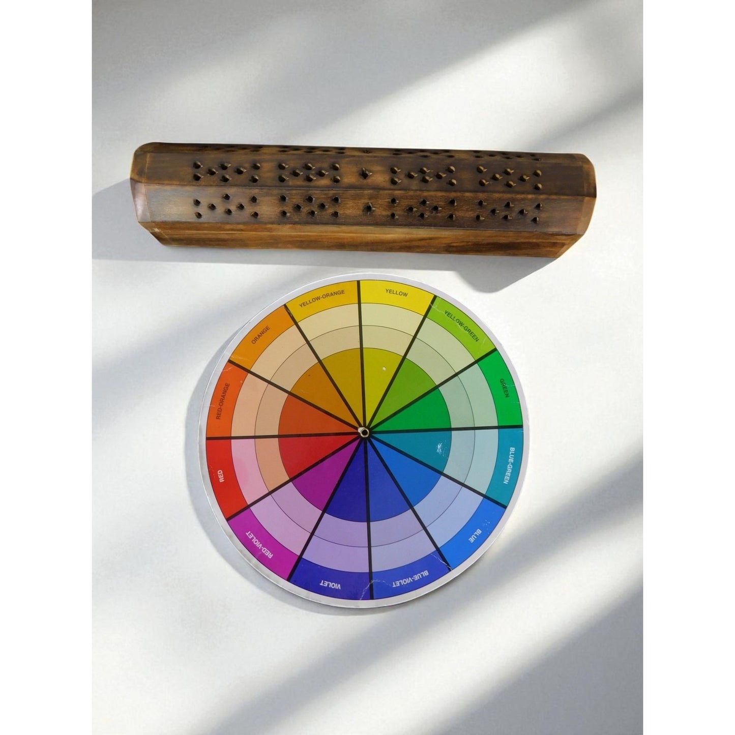 Wooden Incense Burner Box Holder Aromatherapy Cone Stick Storage Rustic Decor