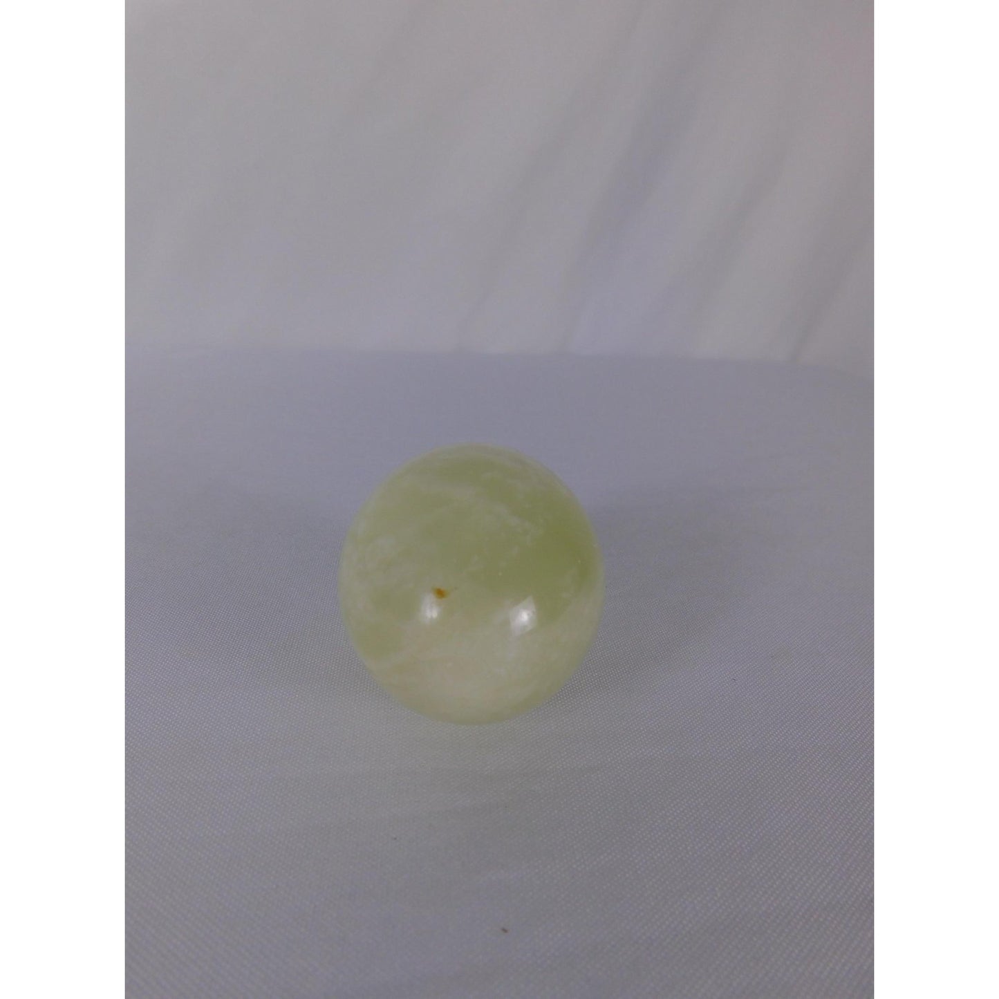 Polished Green Stone Egg Carved Gemstone Worry Palm Witch Altar Decor Healing