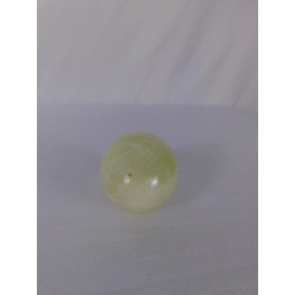 Polished Green Stone Egg Carved Gemstone Worry Palm Witch Altar Decor Healing