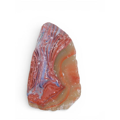 Large Raw Banded Agate Chunk Polished Freeform Display Stone
