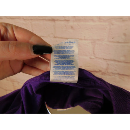 Tribal-Inspired Purple Long Sleeve Tee Listen To The Wind Purple Medium