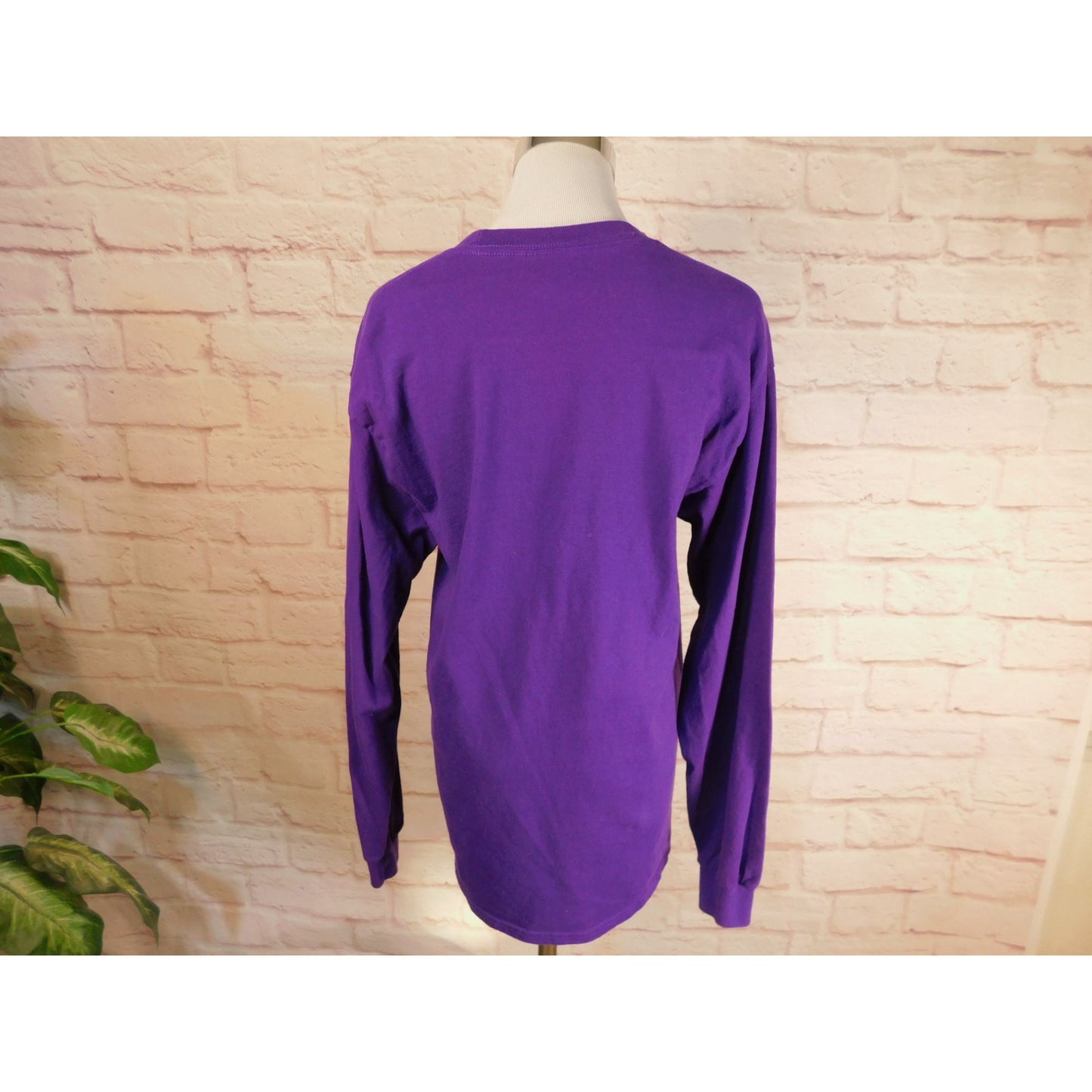 Tribal-Inspired Purple Long Sleeve Tee Listen To The Wind Purple Medium