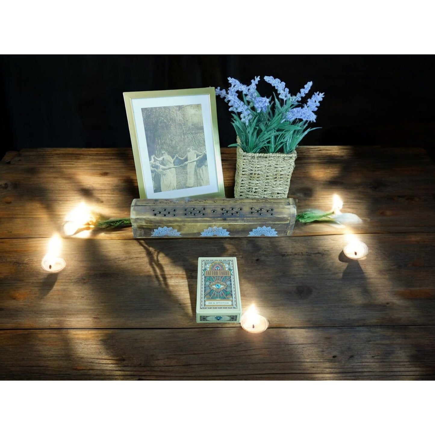 Tattoo Tarot Cards By Ink & Intuition - Mystical Deck For Intuitive Readings & Spiritual Guidance