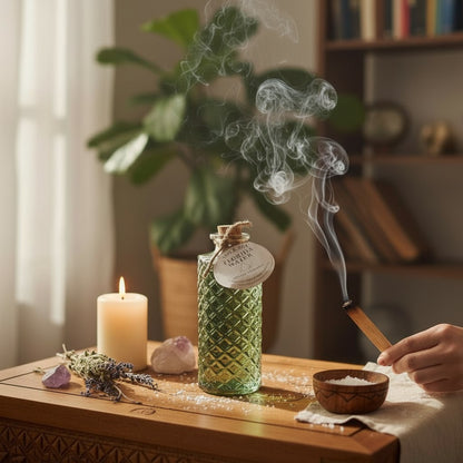 Ash & Sea Florida Water Witch-Chosen Cleansing Protection Ritual Glass Bottle