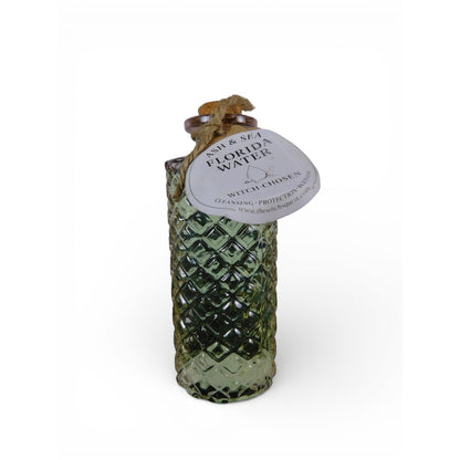 Ash & Sea Florida Water Witch-Chosen Cleansing Protection Ritual Glass Bottle