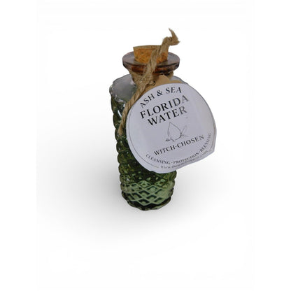 Ash & Sea Florida Water Witch-Chosen Cleansing Protection Ritual Glass Bottle
