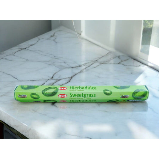 HEM Sweetgrass Premium 20 Incense Sticks Relaxation Meditation &amp; Spiritual Practices