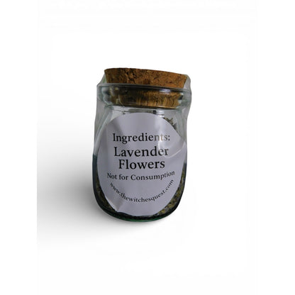 Ash & Sea Lavender Witch-Chosen Herb Jar Peace Calm Ritual Altar