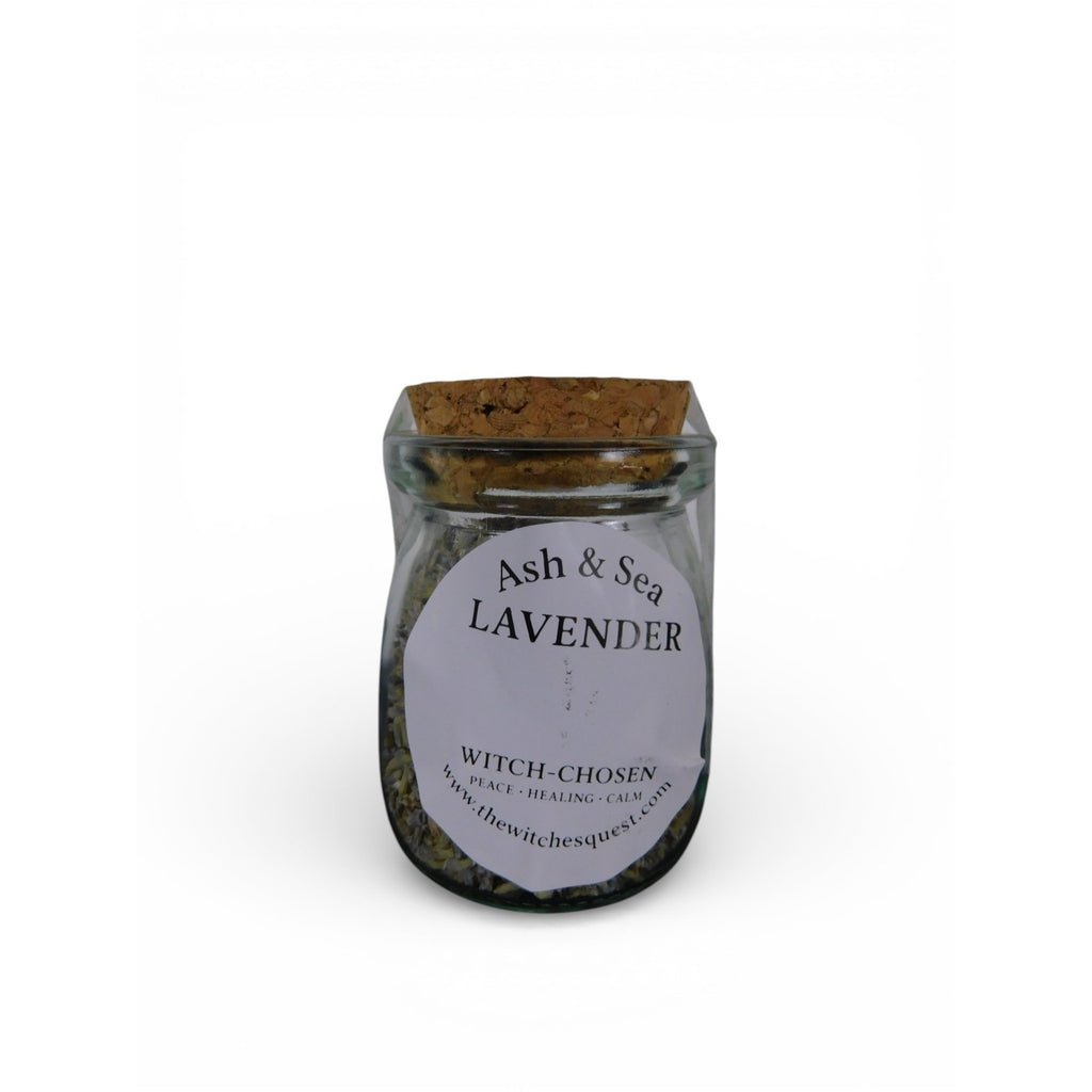 Ash & Sea Lavender Witch-Chosen Herb Jar Peace Calm Ritual Altar