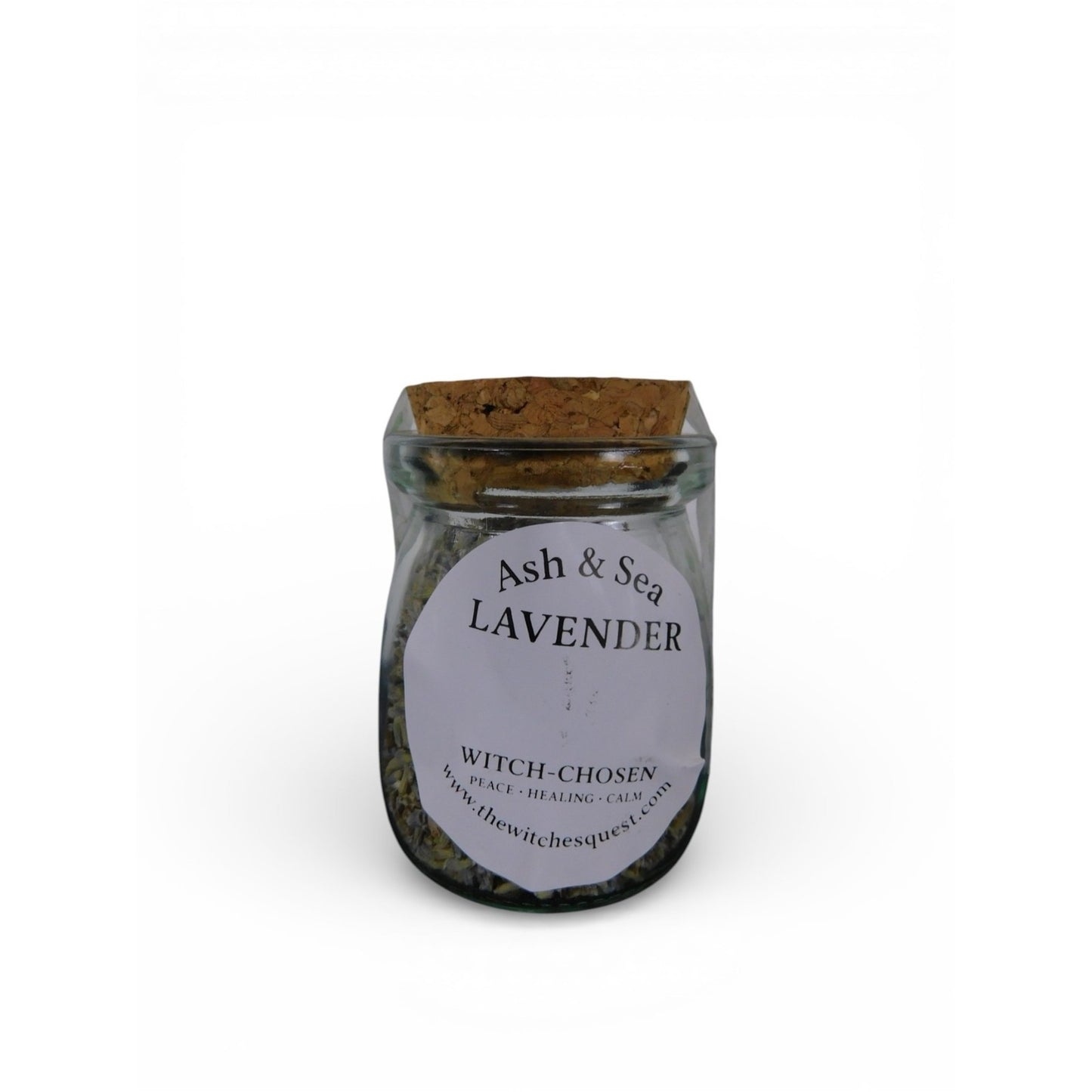 Ash & Sea Lavender Witch-Chosen Herb Jar Peace Calm Ritual Altar