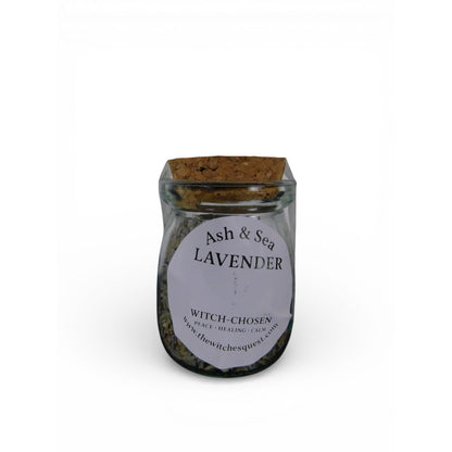 Ash & Sea Lavender Witch-Chosen Herb Jar Peace Calm Ritual Altar