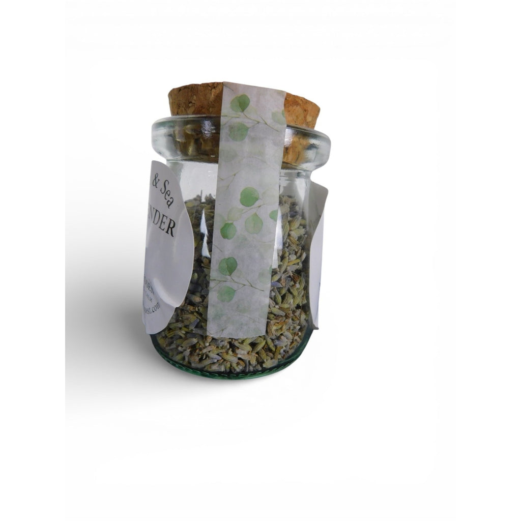 Ash & Sea Lavender Witch-Chosen Herb Jar Peace Calm Ritual Altar