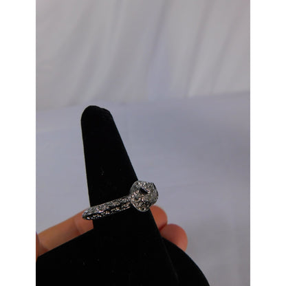 Jack Skellington Face Ring Silver Tone Adjustable Halloween Gothic Punk Jewelry