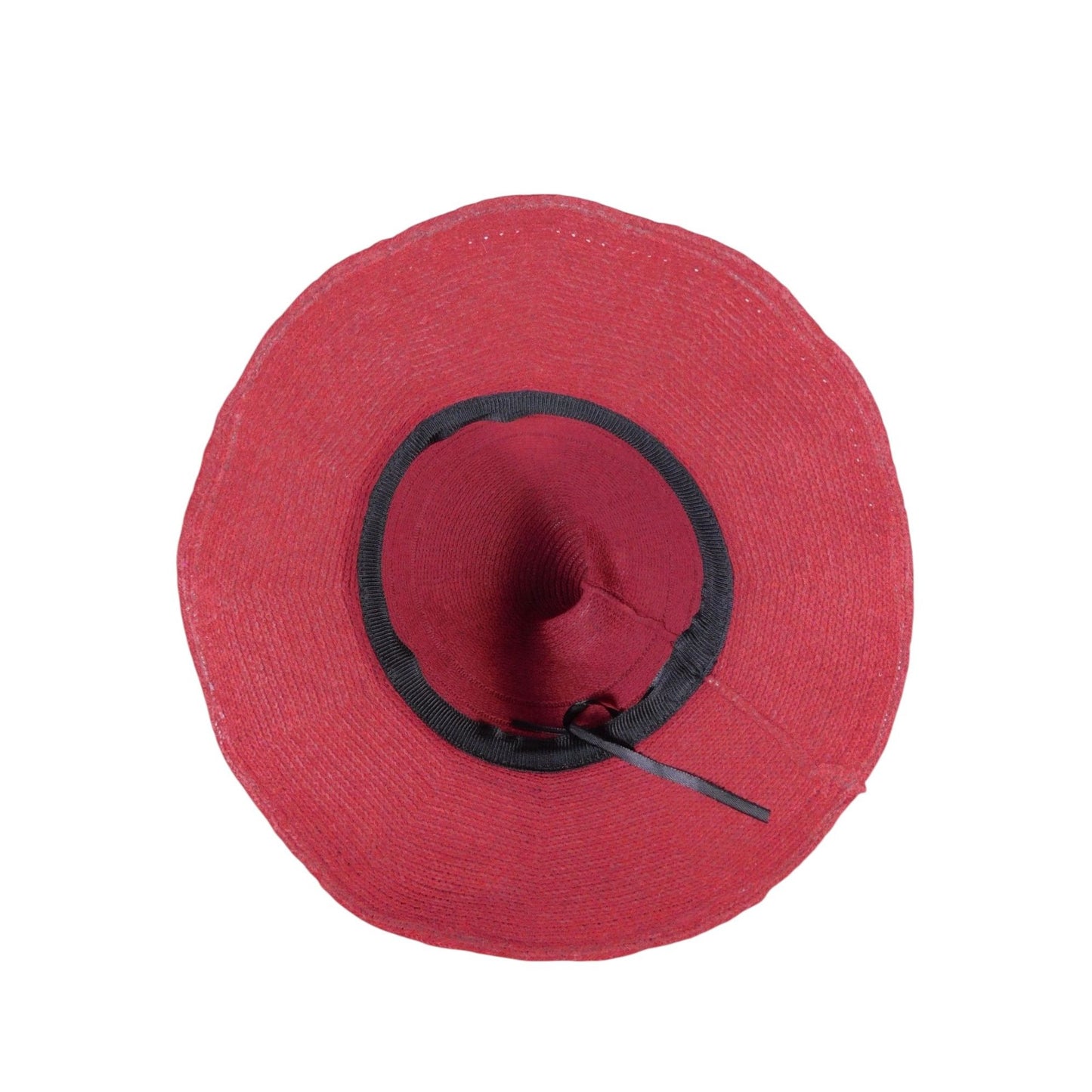 Red Knit Wide Brim Witch Hat Stylish Accessory