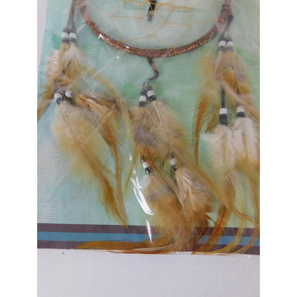 St. Joseph's Indian School Brown Feather Dreamcatcher Wall Hanging Decor Boho