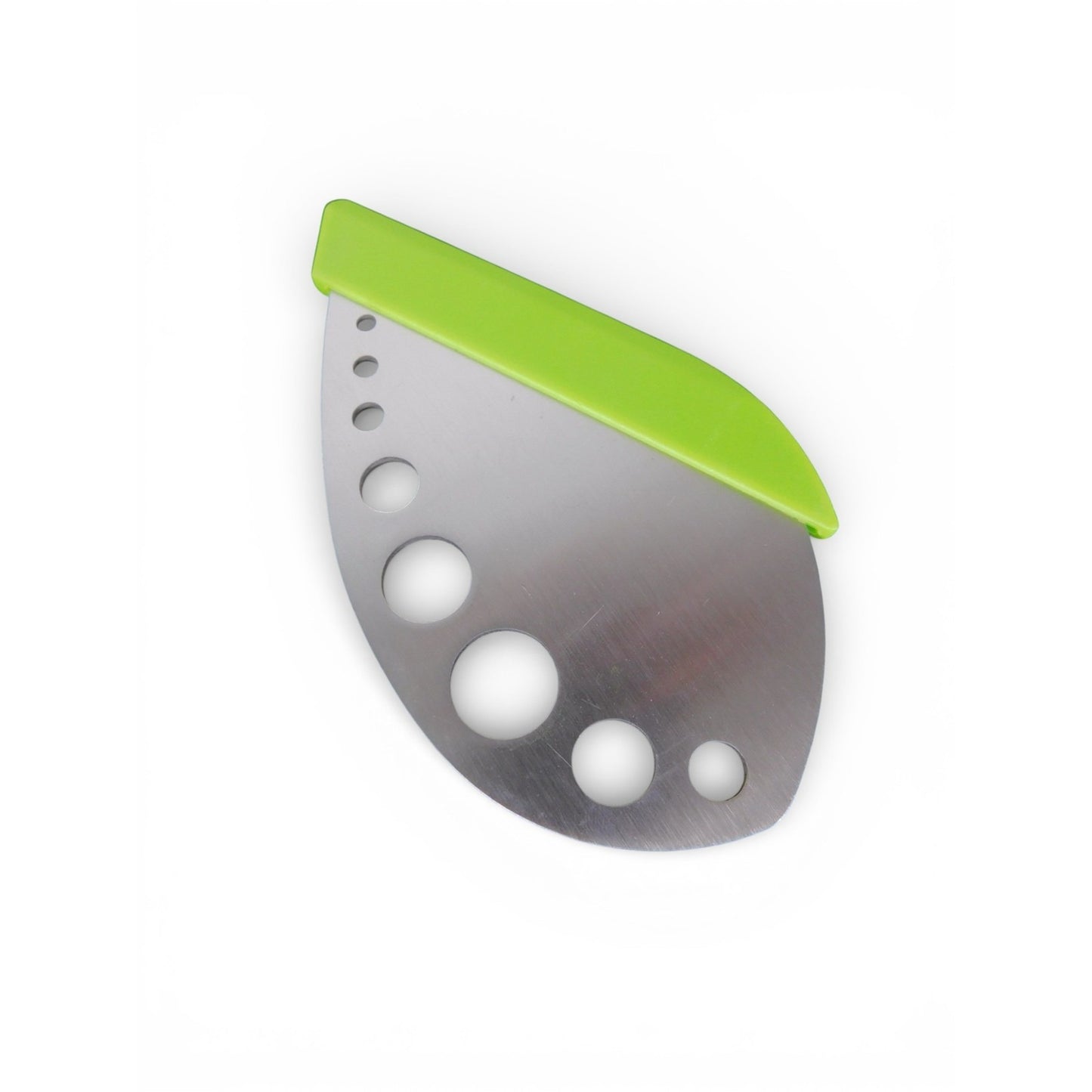 Green Herb Mezzaluna Knife Stainless Steel Leaf Handle Kitchen Tool Chopper