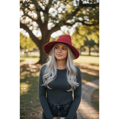 Red Woven Witch Hat - Adult Ritual & Everyday Wear - New