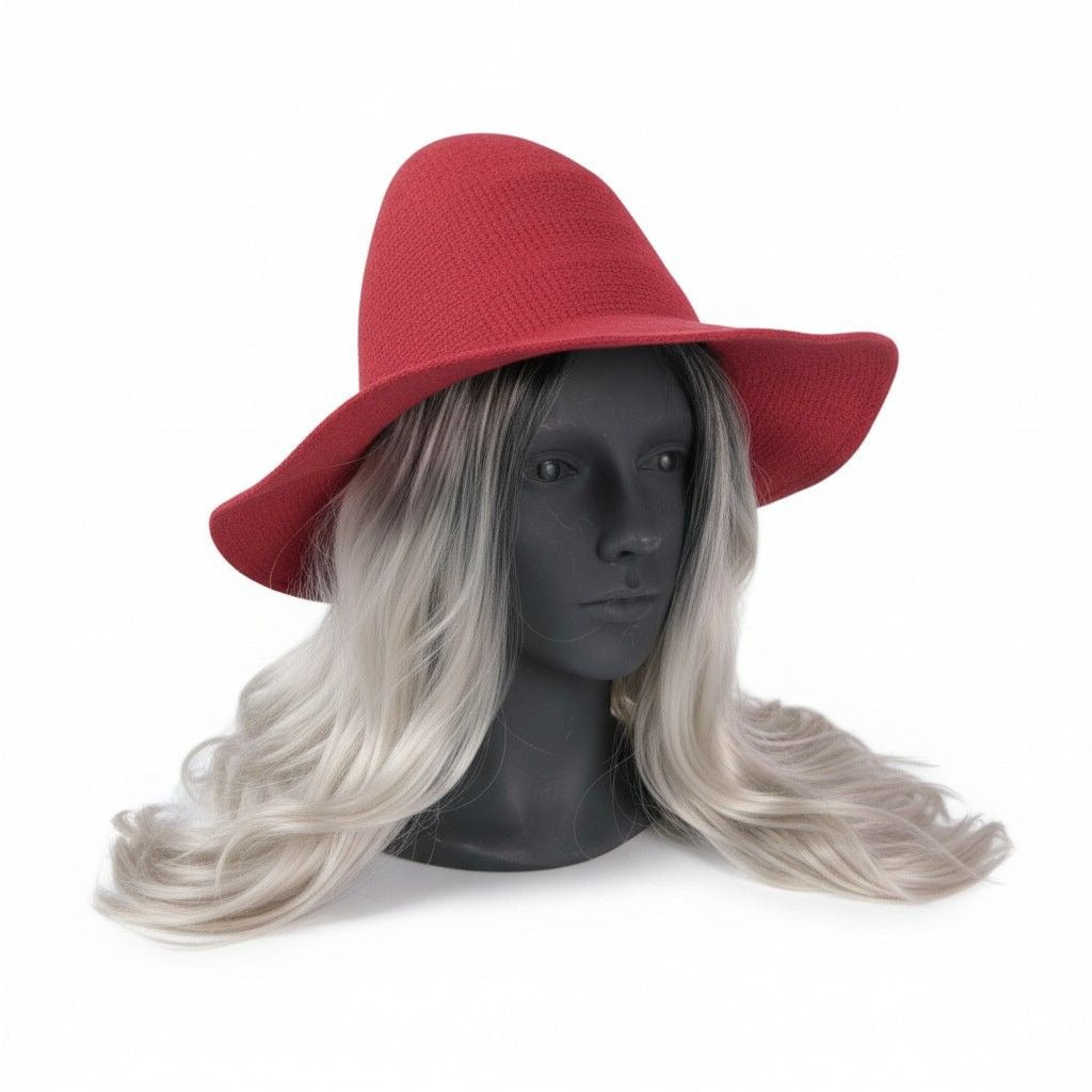 Red Woven Witch Hat - Adult Ritual & Everyday Wear - New