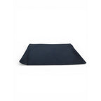 The Witches' Quest black canvas clutch bag showing the plain solid back side on a white background.