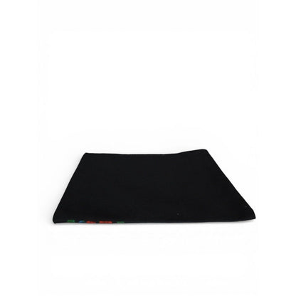 The Witches' Quest small black canvas zip clutch pouch with celestial butterfly and floral print