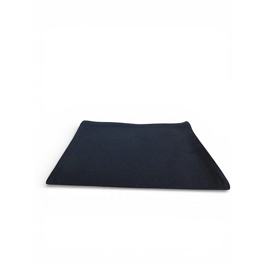 The Witches' Quest black canvas zip pouch shown from the plain back side against a white background.