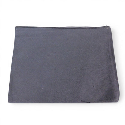 The Witches' Quest black canvas zipper pouch for organizing essentials, featuring a durable fabric design.