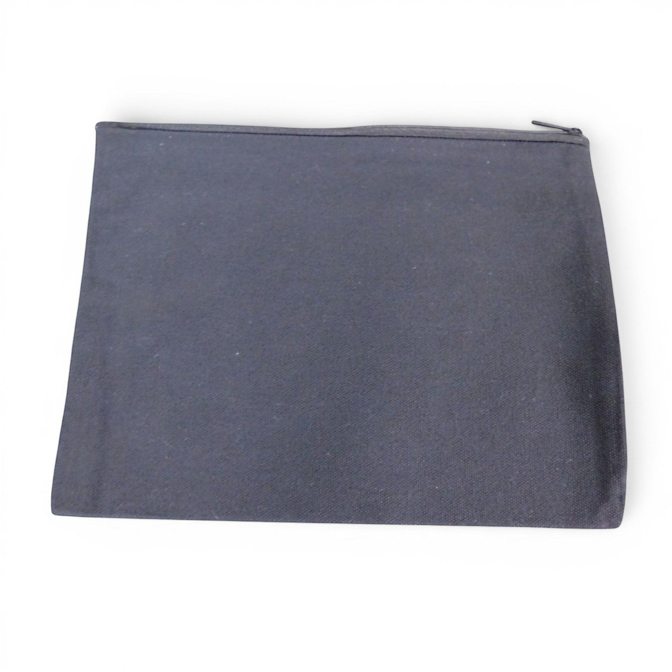 The Witches' Quest black canvas zippered pouch for makeup or art supplies with a sun and moon design.