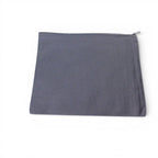 The Witches' Quest black canvas zipper pouch for cosmetics and stationery with a durable fabric texture.
