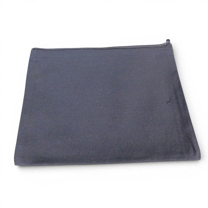 The Witches' Quest black canvas zipper pouch featuring a mystical chiromancy art design for storing small essentials.