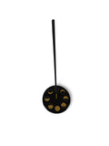 The Witches' Quest black ceramic incense holder featuring a gold celestial moon phase design on a round stone plate.
