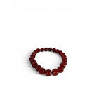 The Witches' Quest natural carnelian 8mm gemstone beaded stretch bracelet with a smooth polished finish.