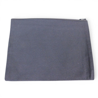 The Witches' Quest dark grey canvas zippered pouch for carrying essentials with a durable design.