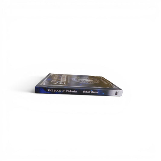 The Witches' Quest The Book of Divination hardcover guide with celestial blue and black cover and silver detailing