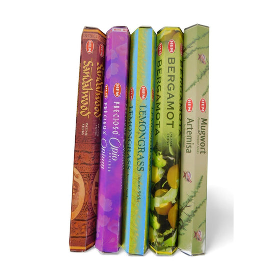 The Witches' Quest Third Eye incense set featuring five HEM fragrance tubes for meditation and divination.