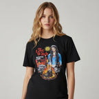 The Witches' Quest black cotton unisex t-shirt featuring a vibrant The Love Witch movie graphic print