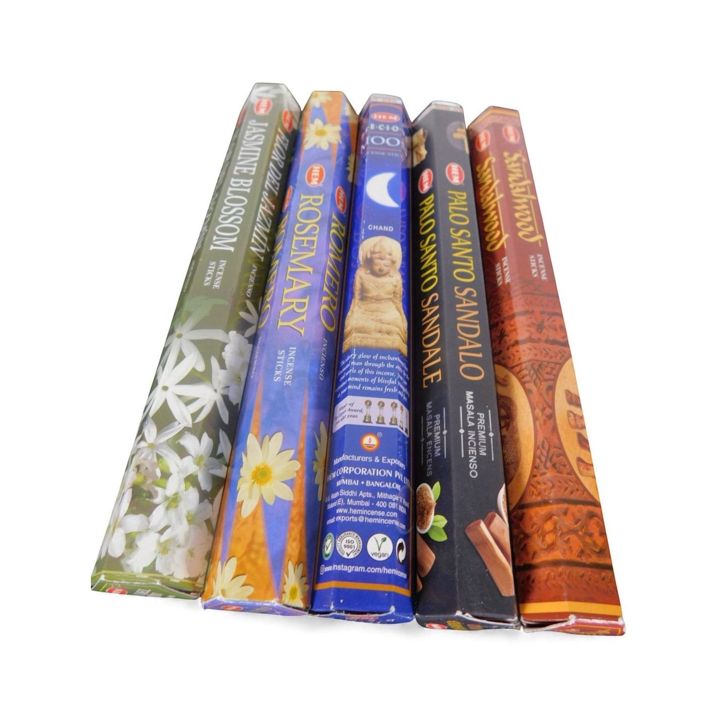 The Witches' Quest Lunar Magic incense pack featuring five HEM scent tubes for moon rituals and meditation.