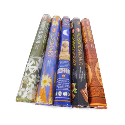 The Witches' Quest Lunar Magic incense pack featuring five HEM scent tubes for moon rituals and meditation.